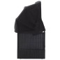 vidaXL Tumbona de jardín con toldo ratán sintético negro vidaXL Tumbona de jardín con toldo ratán sintético negro