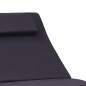 vidaXL Tumbona con cojín ratán sintético negro vidaXL Tumbona con cojín ratán sintético negro