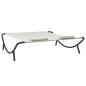 vidaXL Tumbona doble de exterior de tela color crema vidaXL Tumbona doble de exterior de tela color crema