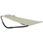 vidaXL Tumbona de acero color crema 200x90 cm vidaXL Tumbona de acero color crema 200x90 cm