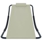 vidaXL Tumbona de acero color crema 200x90 cm vidaXL Tumbona de acero color crema 200x90 cm