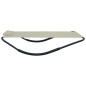 vidaXL Tumbona de acero color crema 200x90 cm vidaXL Tumbona de acero color crema 200x90 cm
