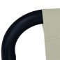 vidaXL Tumbona de acero color crema 200x90 cm vidaXL Tumbona de acero color crema 200x90 cm