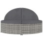 vidaXL Tumbona para 2 personas con cojines ratán sintético gris vidaXL Tumbona para 2 personas con cojines ratán sintético gris