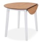 vidaXL Juego de comedor de MDF y madera de caucho 3 piezas blanco vidaXL Juego de comedor de MDF y madera de caucho 3 piezas blanco