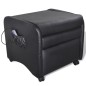 vidaXL Sillón de masaje de cuero sintético negro vidaXL Sillón de masaje de cuero sintético negro