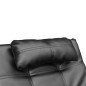 vidaXL Diván con almohada de cuero sintético negro vidaXL Diván con almohada de cuero sintético negro