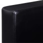 vidaXL Sofá modular de 3 plazas de cuero artificial negro vidaXL Sofá modular de 3 plazas de cuero artificial negro