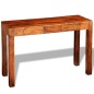vidaXL Mesa consola con 3 cajones madera maciza Sheesham 80 cm vidaXL Mesa consola con 3 cajones madera maciza Sheesham 80 cm