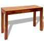 vidaXL Mesa consola con 3 cajones madera maciza Sheesham 80 cm vidaXL Mesa consola con 3 cajones madera maciza Sheesham 80 cm
