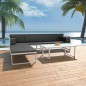 vidaXL Set de muebles de jardín 4 piezas y cojines aluminio negro vidaXL Set de muebles de jardín 4 piezas y cojines aluminio negro