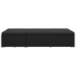 vidaXL Tumbona convertible con cojín de ratán sintético negro vidaXL Tumbona convertible con cojín de ratán sintético negro