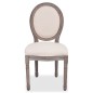 vidaXL Sillas de comedor 4 unidades tela color crema vidaXL Sillas de comedor 4 unidades tela color crema