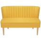 vidaXL Sofá de tela amarillo 117x55,5x77 cm 