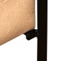 vidaXL Sillón de cuero auténtico y lona marrón vidaXL Sillón de cuero auténtico y lona marrón