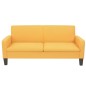 vidaXL Sofá de 3 plazas 180x65x76 cm amarillo vidaXL Sofá de 3 plazas 180x65x76 cm amarillo
