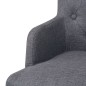 vidaXL Taburetes de cocina 2 unidades tela gris oscuro vidaXL Taburetes de cocina 2 unidades tela gris oscuro