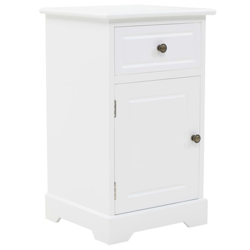 vidaXL Mesita de noche MDF y madera de pino 35x32x59 cm vidaXL Mesita de noche MDF y madera de pino 35x32x59 cm