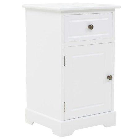 vidaXL Mesita de noche MDF y madera de pino 35x32x59 cm