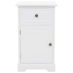 vidaXL Mesita de noche MDF y madera de pino 35x32x59 cm