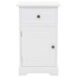 vidaXL Mesita de noche MDF y madera de pino 35x32x59 cm vidaXL Mesita de noche MDF y madera de pino 35x32x59 cm