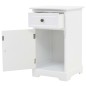 vidaXL Mesita de noche MDF y madera de pino 35x32x59 cm vidaXL Mesita de noche MDF y madera de pino 35x32x59 cm
