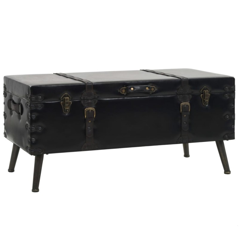 vidaXL Mesa de centro de MDF y acero 102x51x48 cm vidaXL Mesa de centro de MDF y acero 102x51x48 cm