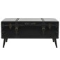 vidaXL Mesa de centro de MDF y acero 102x51x48 cm vidaXL Mesa de centro de MDF y acero 102x51x48 cm