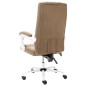 vidaXL Silla de oficina de masaje de tela gris taupe vidaXL Silla de oficina de masaje de tela gris taupe