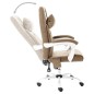 vidaXL Silla de oficina de masaje de tela gris taupe vidaXL Silla de oficina de masaje de tela gris taupe