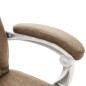 vidaXL Silla de oficina de masaje de tela gris taupe vidaXL Silla de oficina de masaje de tela gris taupe