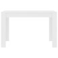vidaXL Mesa de comedor de madera de ingeniería blanco 120x60x76 cm
