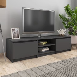 vidaXL Mueble de TV madera contrachapada gris 140x40x35,5 cm