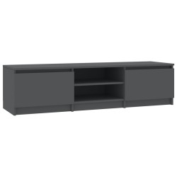 vidaXL Mueble de TV madera contrachapada gris 140x40x35,5 cm