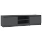 vidaXL Mueble de TV madera contrachapada gris 140x40x35,5 cm