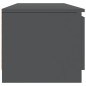 vidaXL Mueble de TV madera contrachapada gris 140x40x35,5 cm