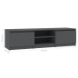 vidaXL Mueble de TV madera contrachapada gris 140x40x35,5 cm