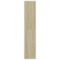 vidaXL Estantería 4 niveles contrachapada color roble 80x30x151,5cm vidaXL Estantería 4 niveles contrachapada color roble 80x30x151,5cm