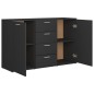 vidaXL Aparador de madera contrachapada gris 120x35,5x75 cm