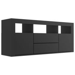 vidaXL Mueble para TV madera contrachapada negro 120x30x50 cm