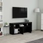 vidaXL Mueble para TV madera contrachapada negro 120x30x50 cm