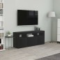 vidaXL Mueble para TV madera contrachapada negro 120x30x50 cm