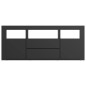vidaXL Mueble para TV madera contrachapada negro 120x30x50 cm