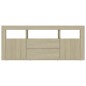 vidaXL Mueble para TV madera contrachapada color roble 120x30x50 cm