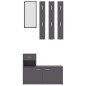 vidaXL Mueble de entrada madera contrachapada gris 100x25x76,5 cm vidaXL Mueble de entrada madera contrachapada gris 100x25x76,5 cm