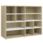 vidaXL Armario auxiliar madera contrachapada blanco roble 97x32x72 cm vidaXL Armario auxiliar madera contrachapada blanco roble 97x32x72 cm