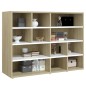 vidaXL Armario auxiliar madera contrachapada blanco roble 97x32x72 cm vidaXL Armario auxiliar madera contrachapada blanco roble 97x32x72 cm