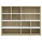 vidaXL Armario auxiliar madera contrachapada blanco roble 97x32x72 cm vidaXL Armario auxiliar madera contrachapada blanco roble 97x32x72 cm