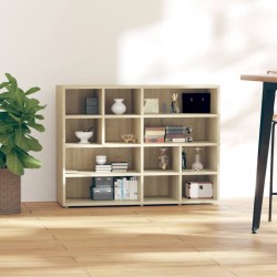vidaXL Armario auxiliar madera contrachapada color roble 97x32x72 cm