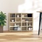 vidaXL Armario auxiliar madera contrachapada color roble 97x32x72 cm vidaXL Armario auxiliar madera contrachapada color roble 97x32x72 cm